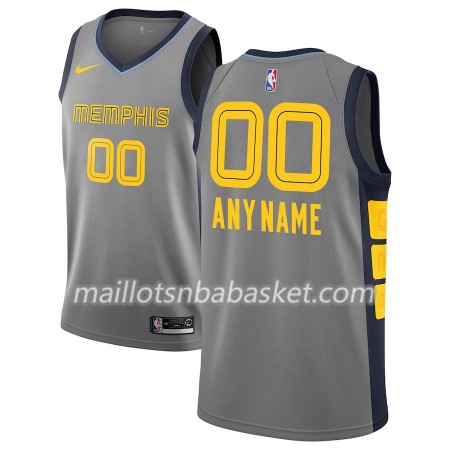 Maillot Homme Memphis Grizzlies Personnalisable 2018-19 Nike City Edition Gris Swingman